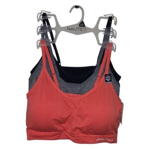 Nautica 3pk Sports Bra Active Athletic Lounge wear Bralettes Plus Size‎ 3X New